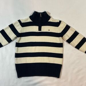 Boy’s Sz. 6 Tommy Hilfiger Striped Sweater - Blue and Cream